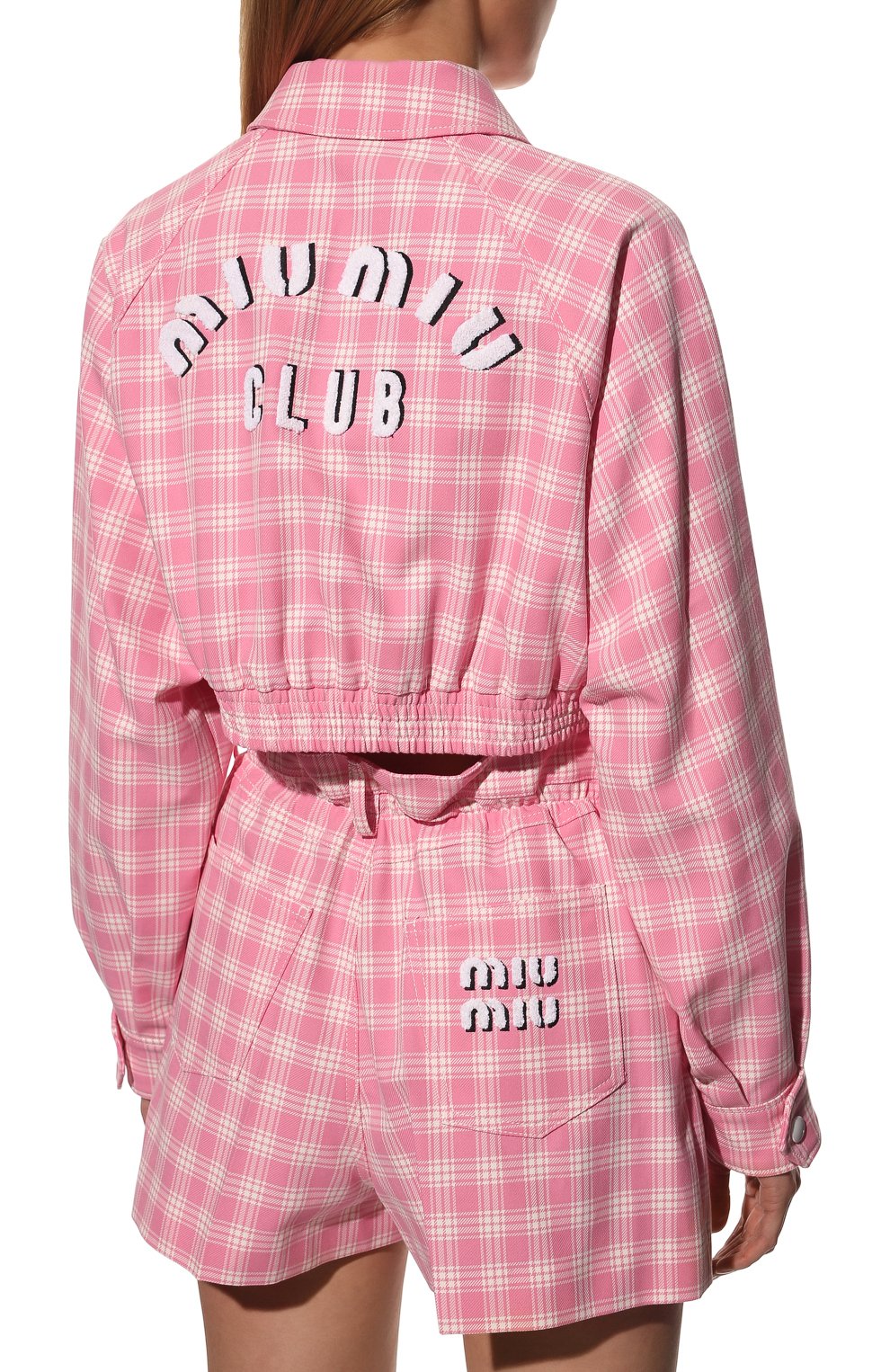 Хлопковая куртка MIU MIU, арт. ML820-6J1-F0W95, фото 4