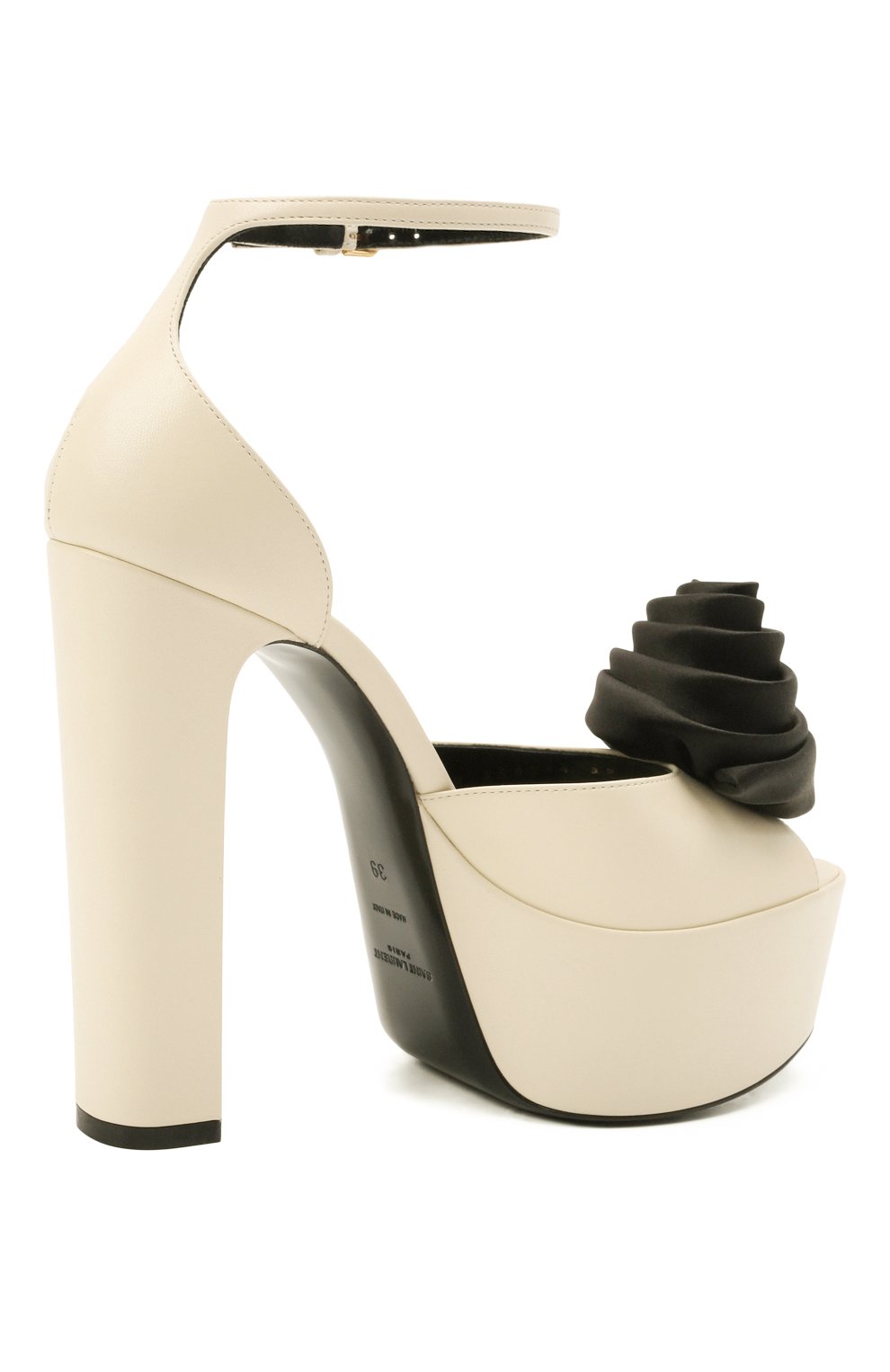 Кожаные босоножки jodie SAINT LAURENT, арт. 650344/1ZJ80, фото 5