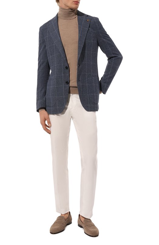 Хлопковый пиджак Sartoria Latorre JEF74/JF062 Синий  JEF74/JF062 Фото 3