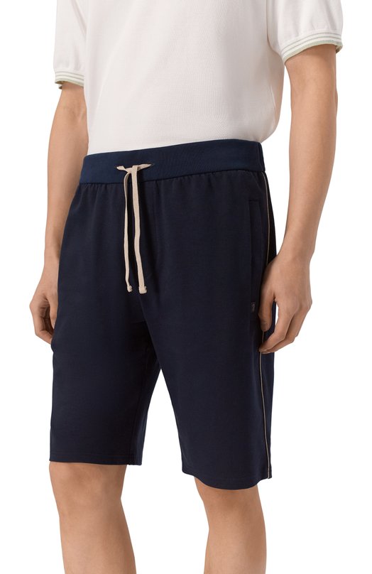 Шорты из лиоцелла и хлопка Paul&Shark 26411806 Синий  26411806 Фото 3