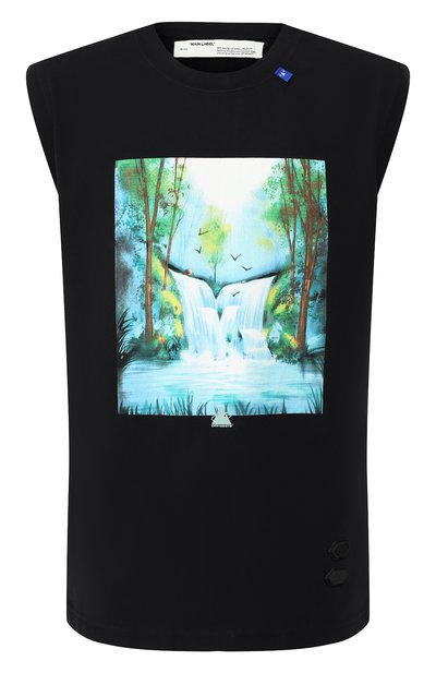 Хлопковая майка OFF-WHITE, арт. 0MAC006E191850151088, фото 1