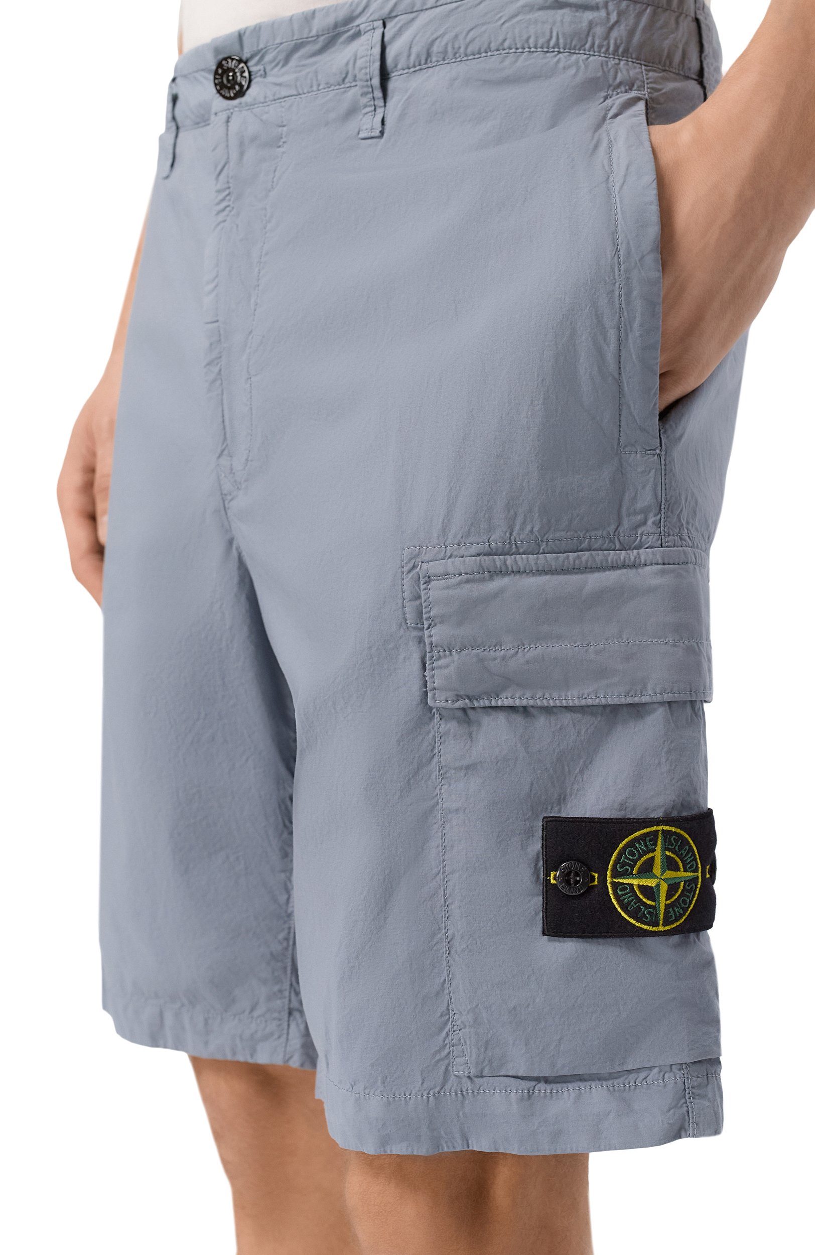 Хлопковые шорты STONE ISLAND, арт. L1S15L100020/S0003, фото 5