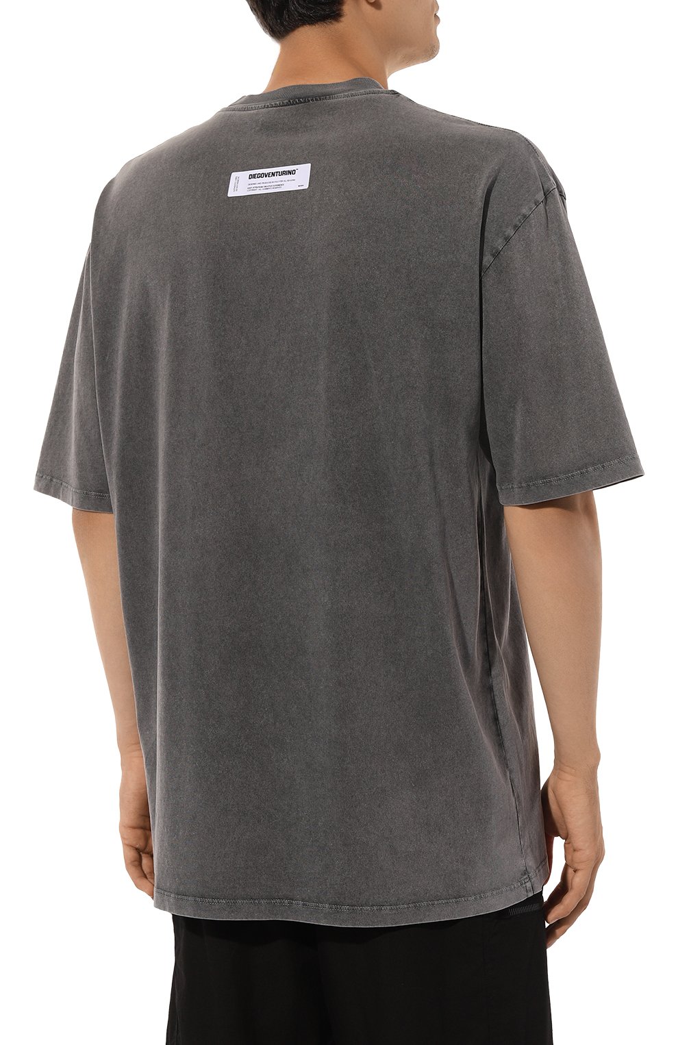Хлопковая футболка DIEGO VENTURINO, арт. D3W4DVTS0CAD, фото 4