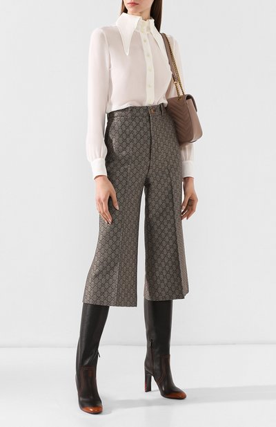 Брюки из смеси хлопка и шерсти GUCCI, арт. 519349/ZAAB2, фото 2