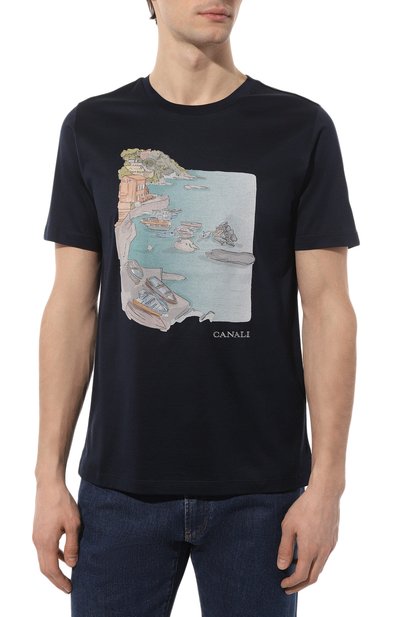Хлопковая футболка CANALI, арт. T0003/MJ01907, фото 3
