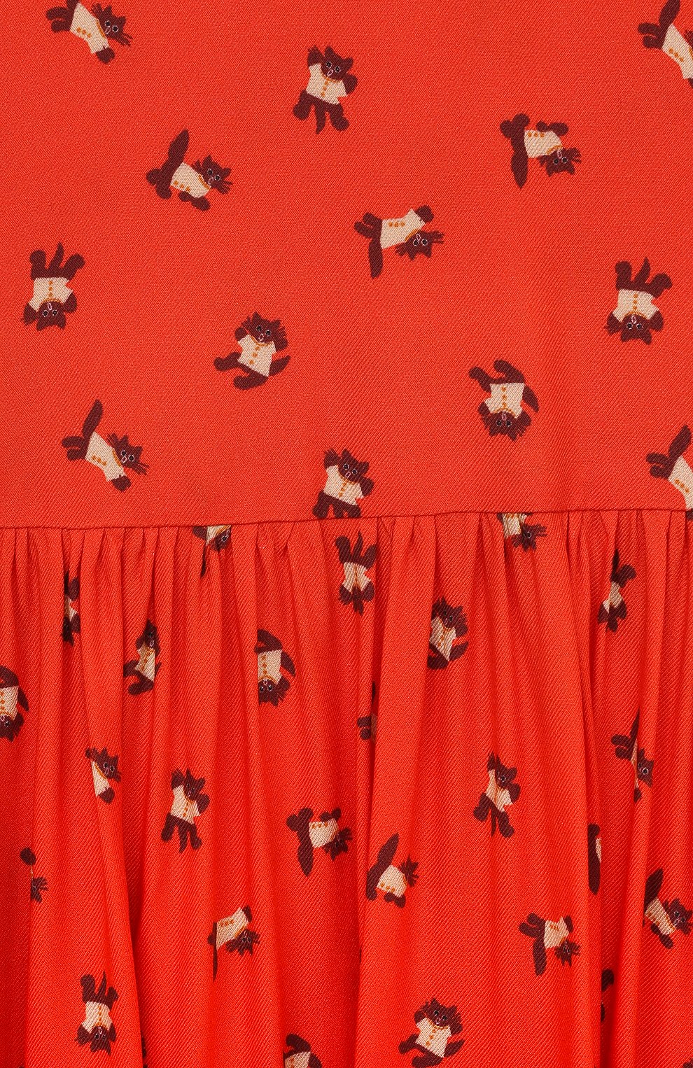 Платье из вискозы ULYANA SERGEENKO красного цвета по цене 45000 руб., арт. ABM001KD21P (0183б21), фото 3 Платье из вискозы ULYANA SERGEENKO, арт. ABM001KD21P (0183б21), фото 3