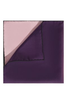 Мужской шелковый платок LANVIN фиолетового цвета, арт. 3853/HANDKERCHIEF | Фото 1 (Материал: Текстиль, Шелк; Нос: Не проставлено; Материал сплава: Проставлено)