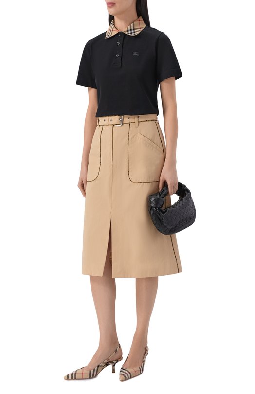 Текстильные туфли Check Dame Burberry 8112561 Бежевый  8112561 Фото 3