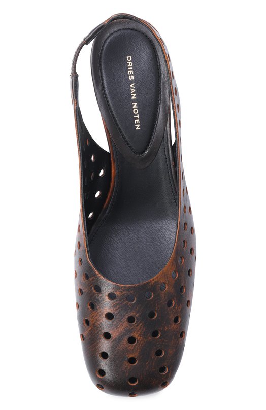 Кожаные туфли Dries Van Noten 011761/0107 Коричневый  011761/0107 Фото 6
