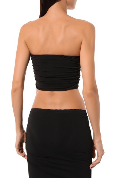 Топ THE ATTICO черного цвета по цене 69950 руб., арт. 248WCT292, фото 4 Топ THE ATTICO, арт. 248WCT292, фото 4