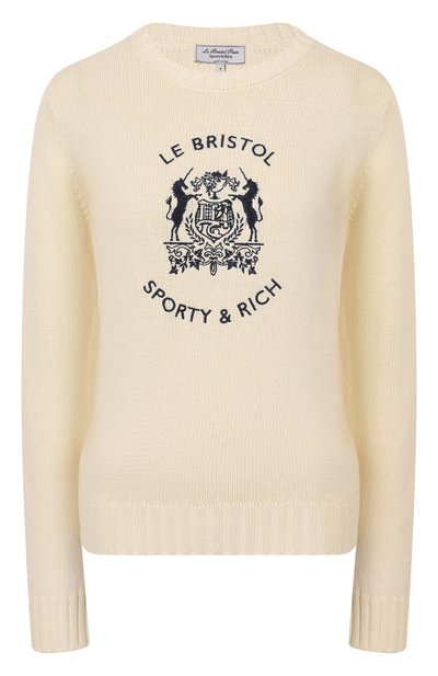 Хлопковый пуловер sporty & rich x le bristol paris SPORTY AND RICH, арт. WS065517621CR01, фото 1