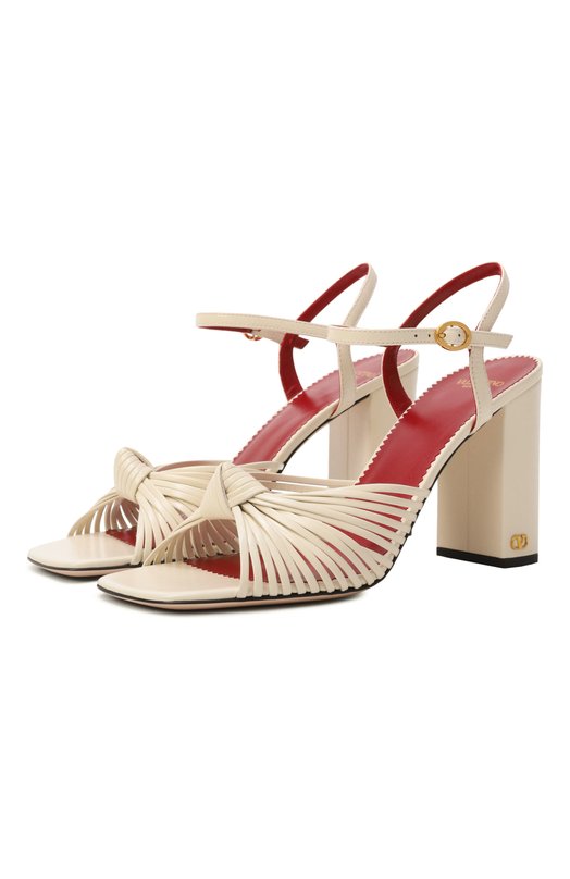Кожаные босоножки Annet 90 Valentino 8W0S0PJ6/ZIC Кремовый 8W0S0PJ6/ZIC