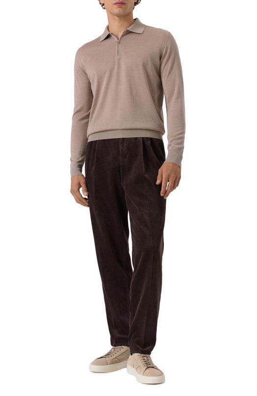 Вельветовые брюки Brunello Cucinelli M280UE1710 Коричневый  M280UE1710 Фото 2