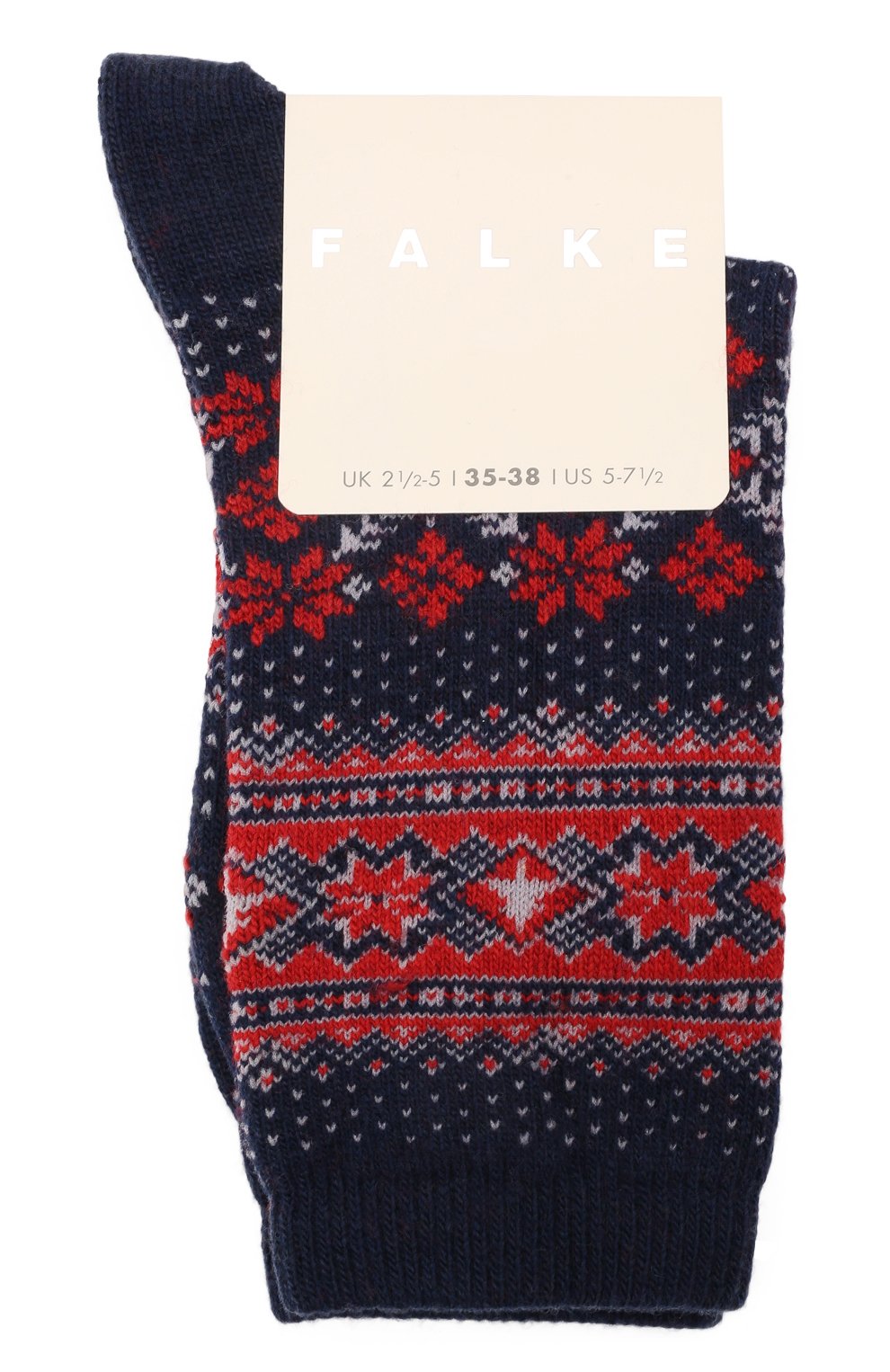 Носки winter holiday FALKE темно-синего цвета по цене 3950 руб., арт. 46442, фото 1 Носки winter holiday FALKE, арт. 46442, фото 1