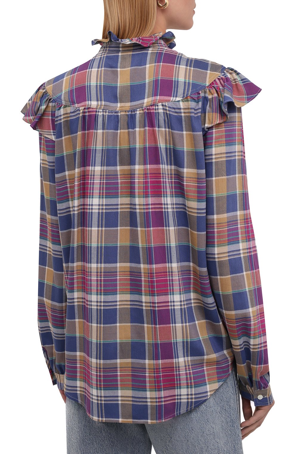 Рубашка из хлопка и вискозы POLO RALPH LAUREN, арт. 211841908, фото 4