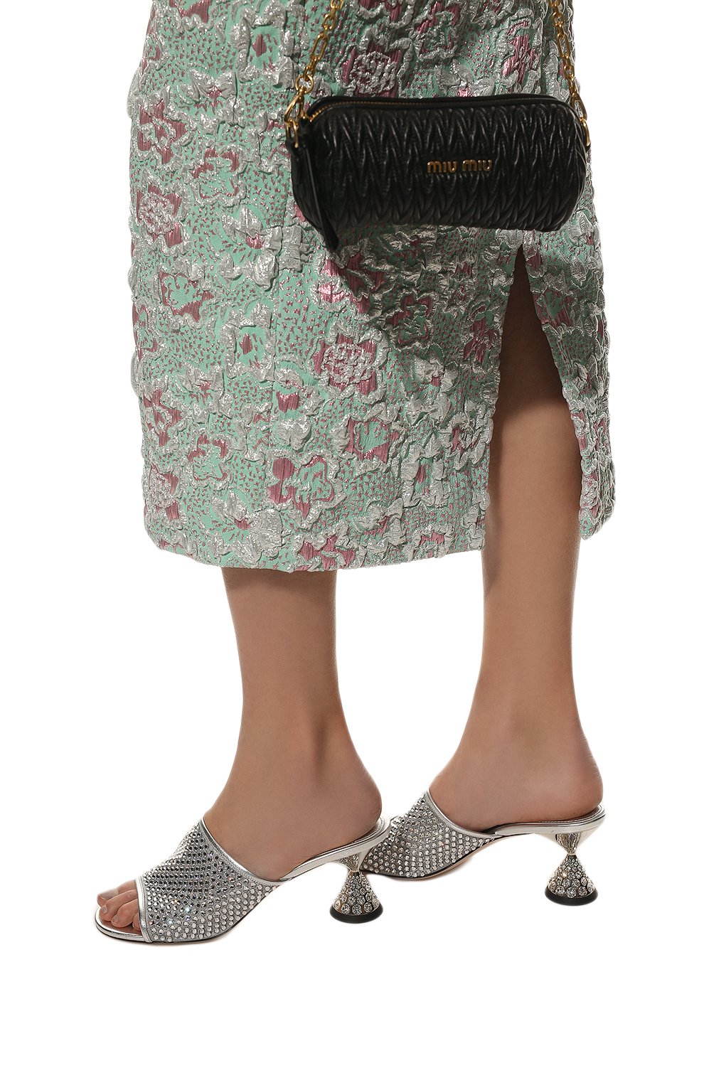 Текстильные мюли MIU MIU, арт. 5XX539-3LJ4-F0118-065, фото 3