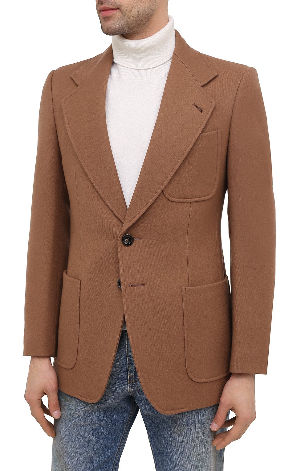 Шерстяной пиджак GUCCI, арт. 635942/ZAA2U, фото 3