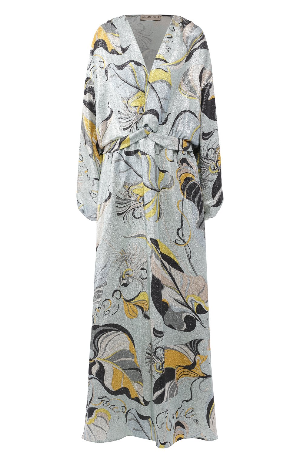 Шелковое платье EMILIO PUCCI разноцветного цвета по цене 299500 руб., арт. 9ERI60/9E722, фото 1 Шелковое платье EMILIO PUCCI, арт. 9ERI60/9E722, фото 1