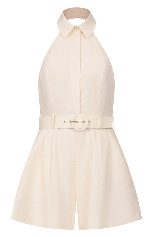 Льняной комбинезон Zimmermann 3117YRS261 Кремовый 3117YRS261