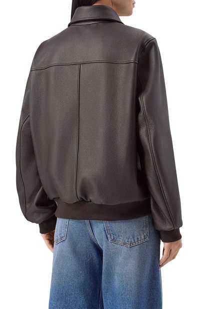 Кожаный бомбер MASLOV, арт. SMB63, фото 4