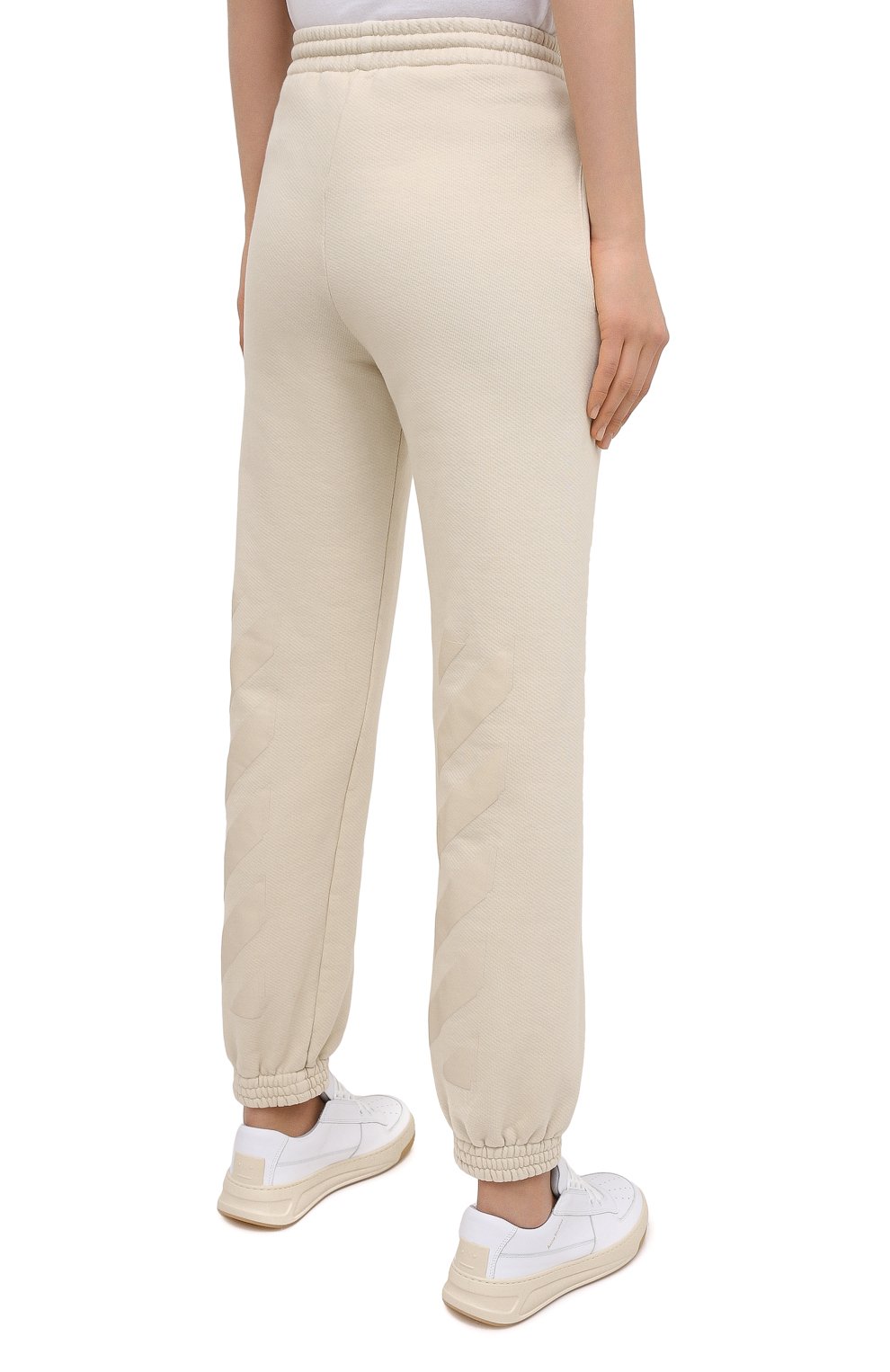 Хлопковые джоггеры OFF-WHITE, арт. 0WCH006R21JER003, фото 4