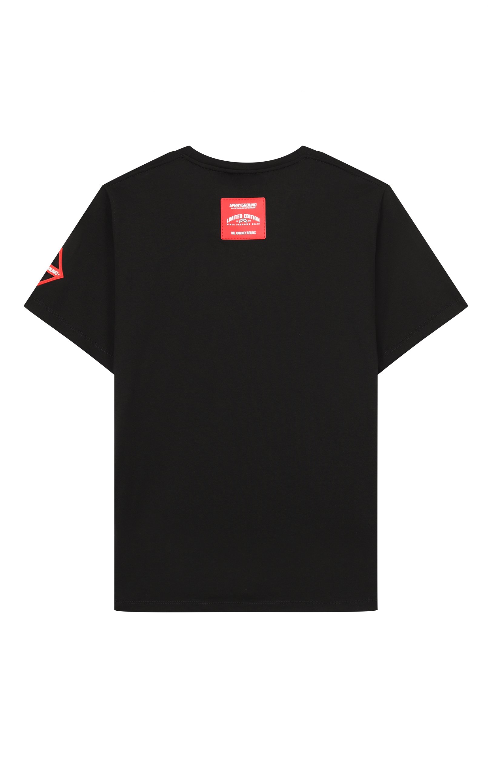 Хлопковая футболка SPRAYGROUND черного цвета по цене 8745 руб., арт. SPY1508BLK/T0UCH 0F RED REGULAR T-SHIRT BLK, фото 2 Хлопковая футболка SPRAYGROUND, арт. SPY1508BLK/T0UCH 0F RED REGULAR T-SHIRT BLK, фото 2