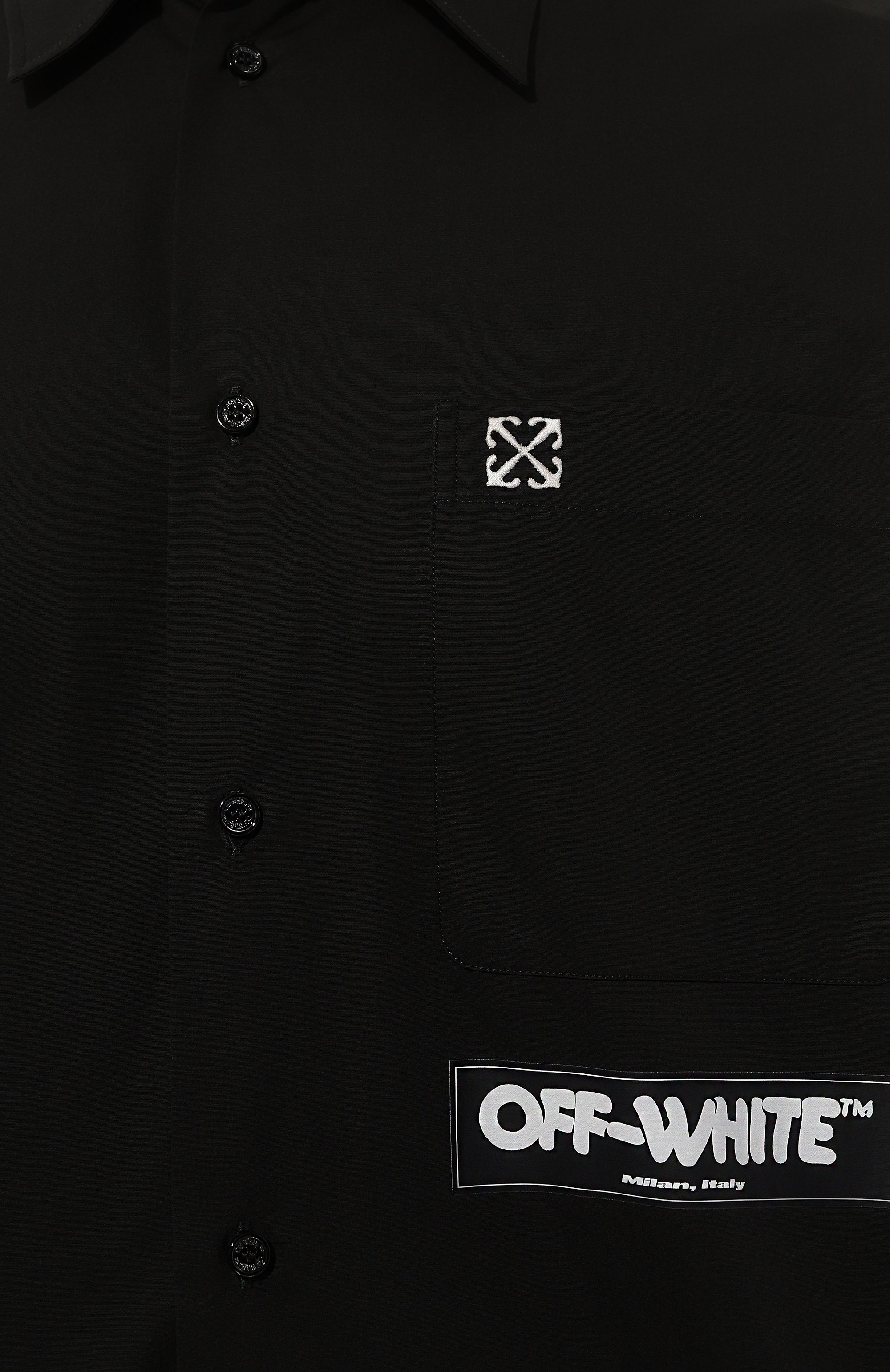 Хлопковая рубашка OFF-WHITE, арт. 0MGE004F24FAB002, фото 5