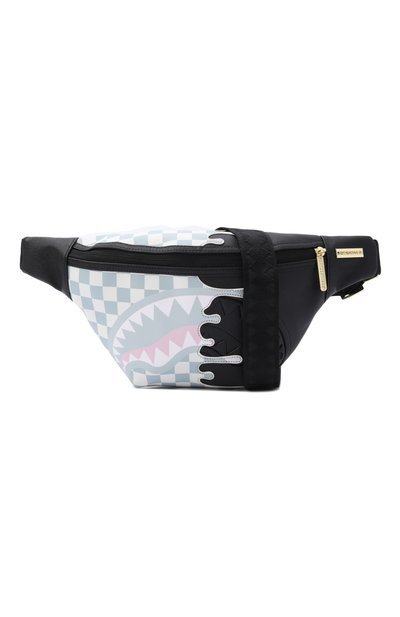 Поясная сумка unfinished shark SPRAYGROUND черного цвета по цене 13200 руб., арт. 910B8920NSZ/CREAM CHECK UNFINISHED SHARK SAVVY CR0, фото 4 Поясная сумка unfinished shark SPRAYGROUND, арт. 910B8920NSZ/CREAM CHECK UNFINISHED SHARK SAVVY CR0, фото 4