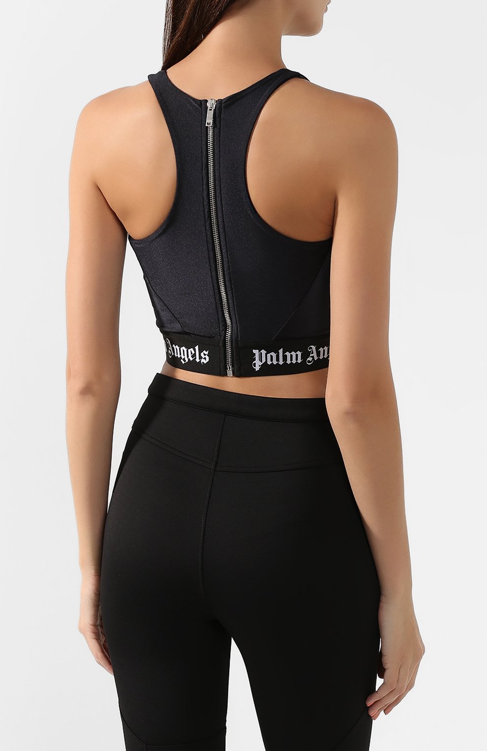 Топ PALM ANGELS черно-белого цвета по цене 28200 руб., арт. PWAD025E193530021001, фото 4 Топ PALM ANGELS, арт. PWAD025E193530021001, фото 4