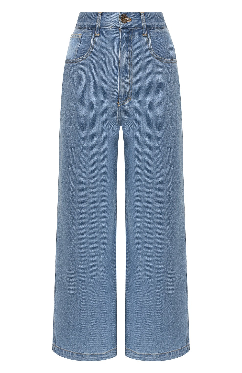 Джинсы NANUSHKA голубого цвета по цене 35000 руб., арт. MARFA_80`S WASH_DENIM, фото 1 Джинсы NANUSHKA, арт. MARFA_80`S WASH_DENIM, фото 1