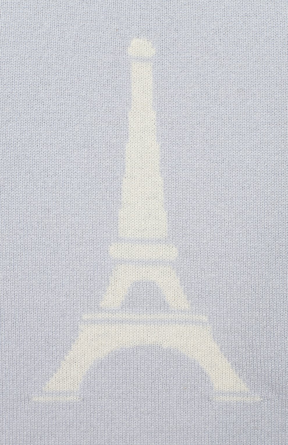 Кашемировый пуловер OSCAR ET VALENTINE голубого цвета по цене 21000 руб., арт. PUL01EIFFELM, фото 3 Кашемировый пуловер OSCAR ET VALENTINE, арт. PUL01EIFFELM, фото 3