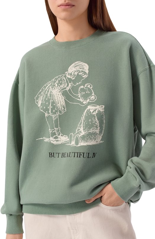 Хлопковый свитшот Undercover UC2E1895-3 Зелёный  UC2E1895-3 Фото 5