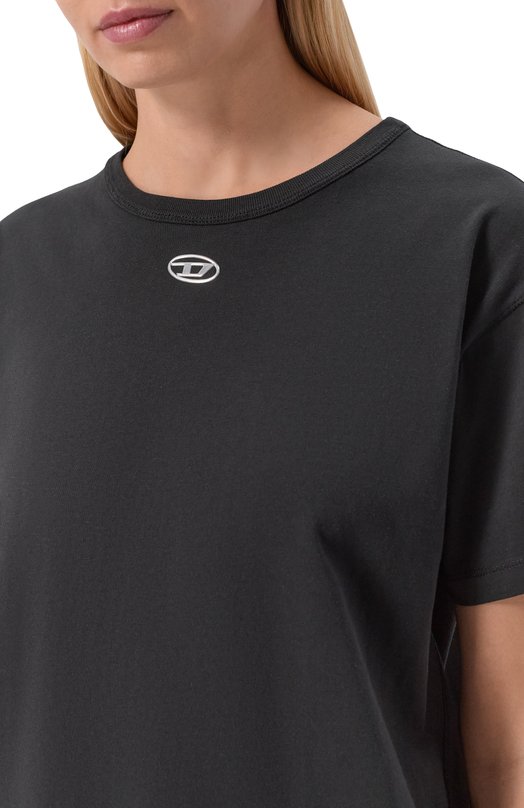 Хлопковая футболка Diesel A20399/0JMBB Чёрный  A20399/0JMBB Фото 5