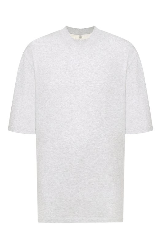 Хлопковая футболка Brunello Cucinelli M0B131396W Серый M0B131396W