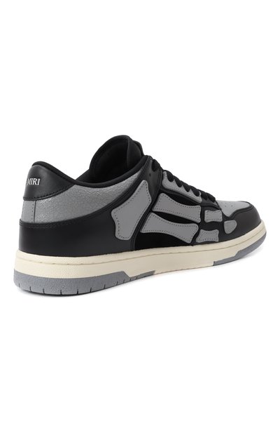 Кожаные кеды skel-top AMIRI черного цвета по цене 71950 руб., арт. AMF0SR1080, фото 5 Кожаные кеды skel-top AMIRI, арт. AMF0SR1080, фото 5