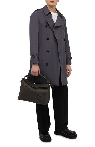 Кожаная сумка puzzle large LOEWE хаки цвета по цене 324000 руб., арт. B510140X01, фото 3 Кожаная сумка puzzle large LOEWE, арт. B510140X01, фото 3