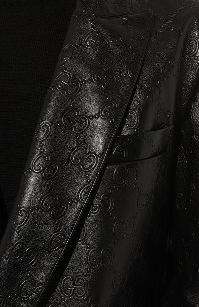 Кожаный пиджак GUCCI, арт. 669069 XNAPN, фото 5