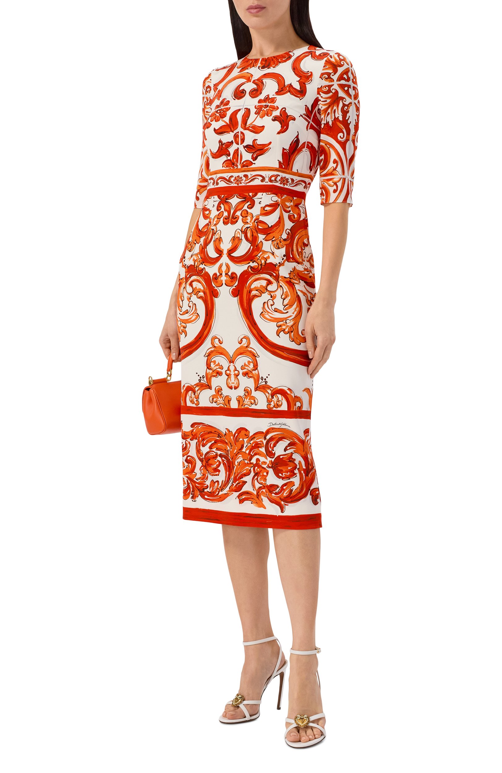 Шелковое платье DOLCE & GABBANA, арт. F6EAJT/GDDRJ, фото 2