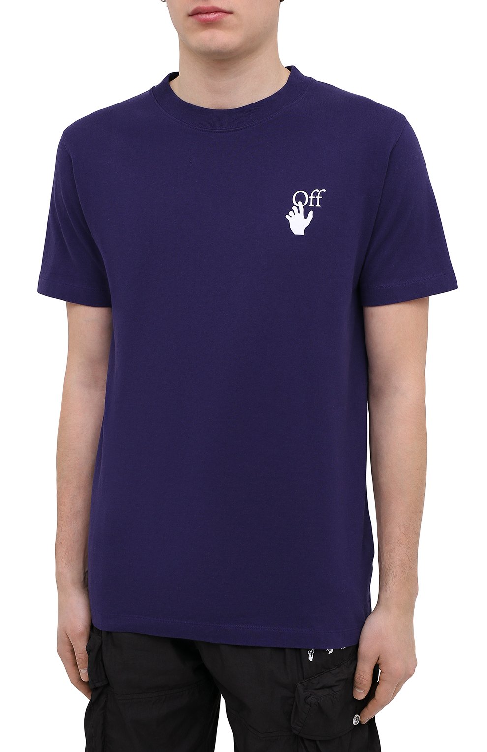 Хлопковая футболка OFF-WHITE, арт. 0MAA027R21JER003, фото 3