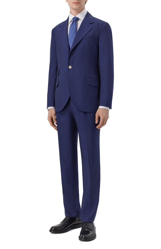 Шерстяной костюм Brunello Cucinelli M032PLDWH Синий M032PLDWH