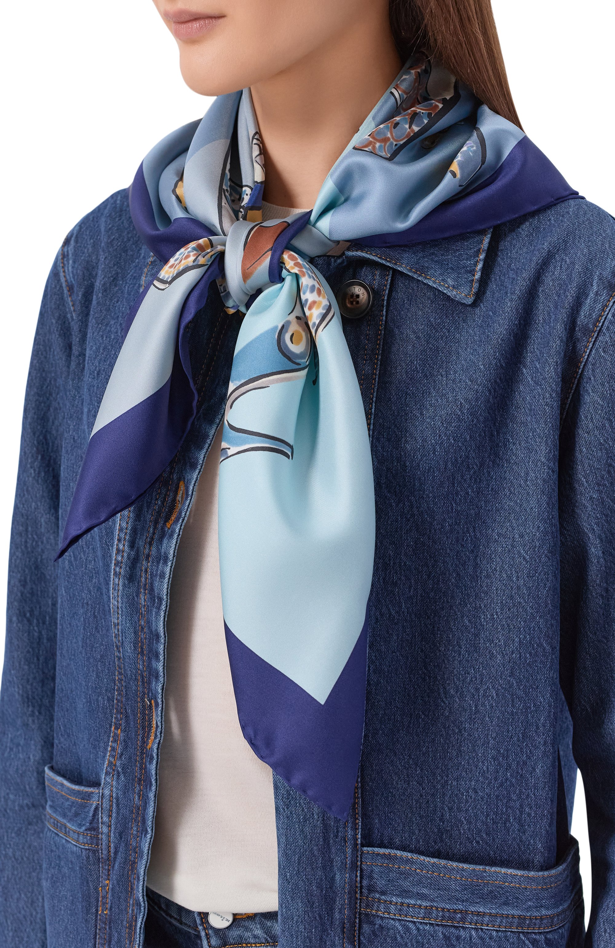 Шелковый платок FERRAGAMO, арт. 310231/789, фото 2