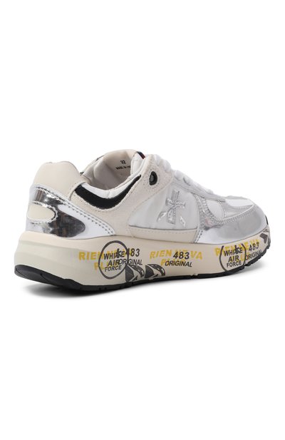 Комбинированные кроссовки diva PREMIATA WILL BE серебряного цвета по цене 17350 руб., арт. 32239459/DIVA, фото 3 Комбинированные кроссовки diva PREMIATA WILL BE, арт. 32239459/DIVA, фото 3