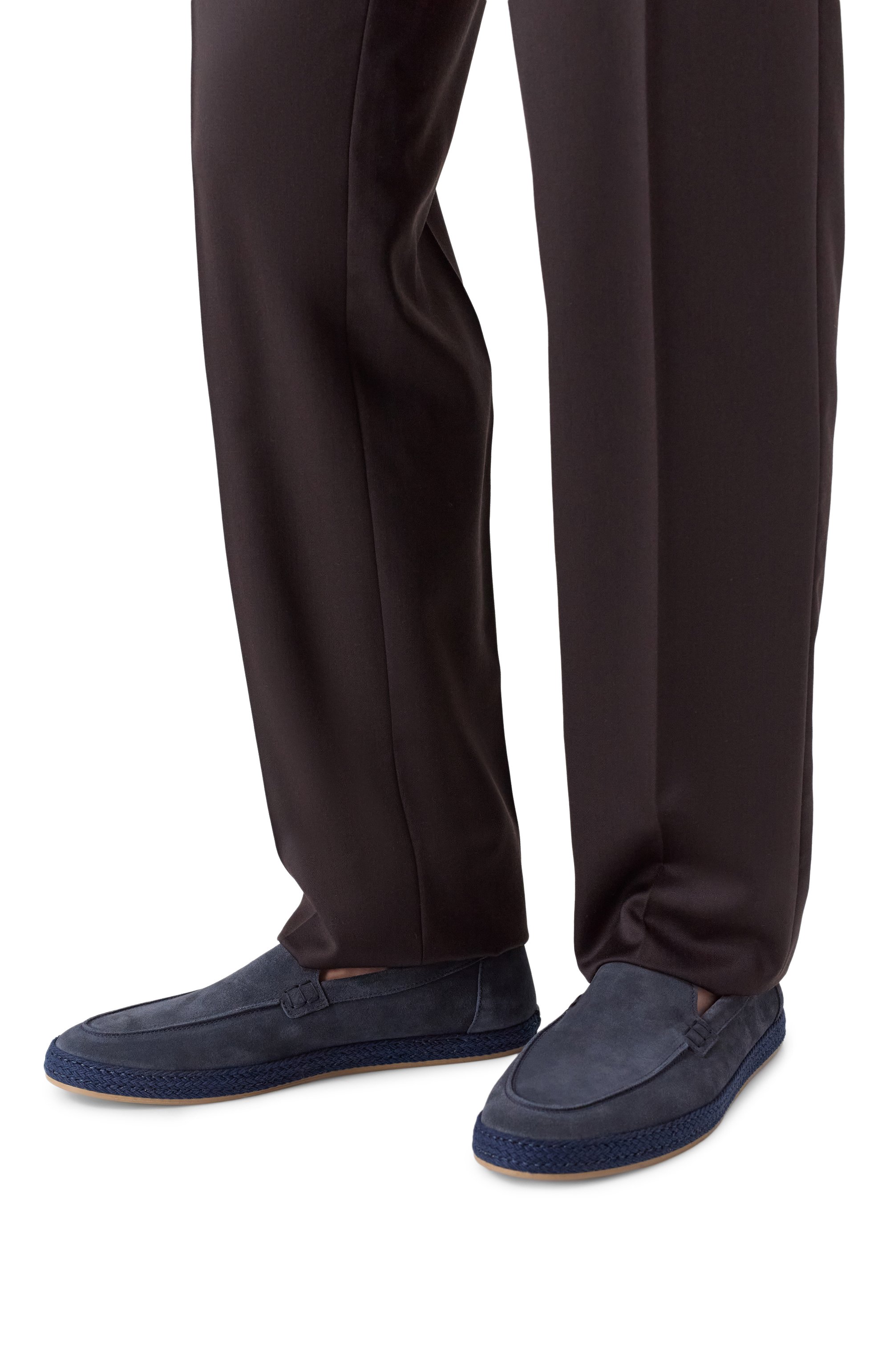 Замшевые эспадрильи DOUCAL'S темно-синего цвета по цене 53150 руб., арт. DU3428MALNUY009B, фото 3 Замшевые эспадрильи DOUCAL'S, арт. DU3428MALNUY009B, фото 3