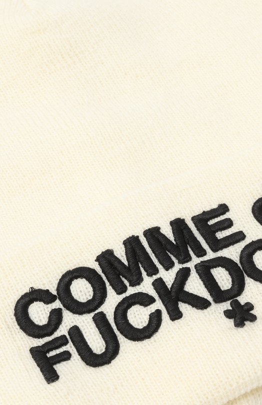 Шапка Comme des Fuckdown CFACX00241 Кремовый  CFACX00241 Фото 3