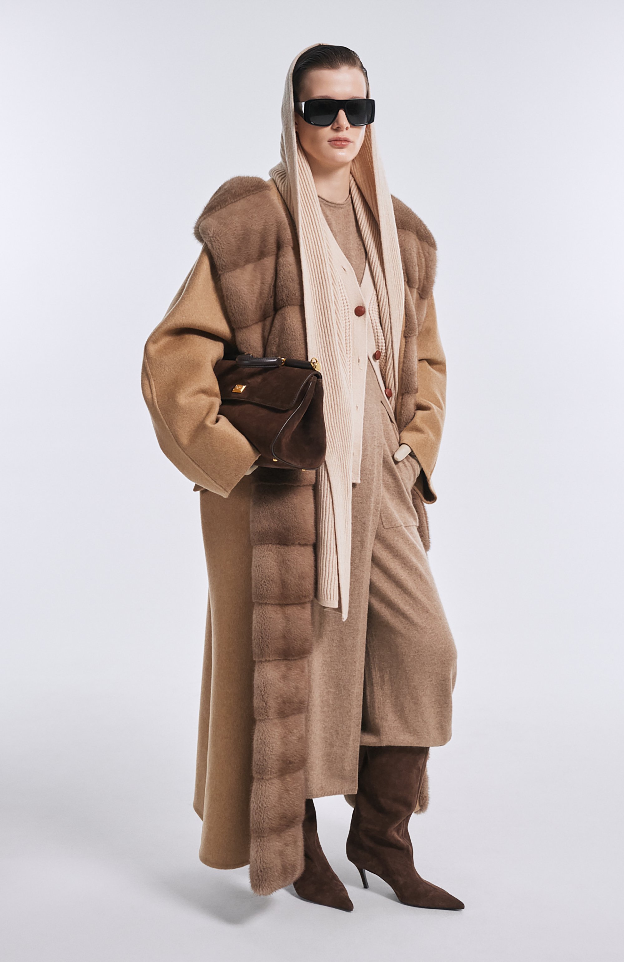 Кашемировое пальто с отделкой из норки MVST, арт. FTBPL-Y612V, фото 6