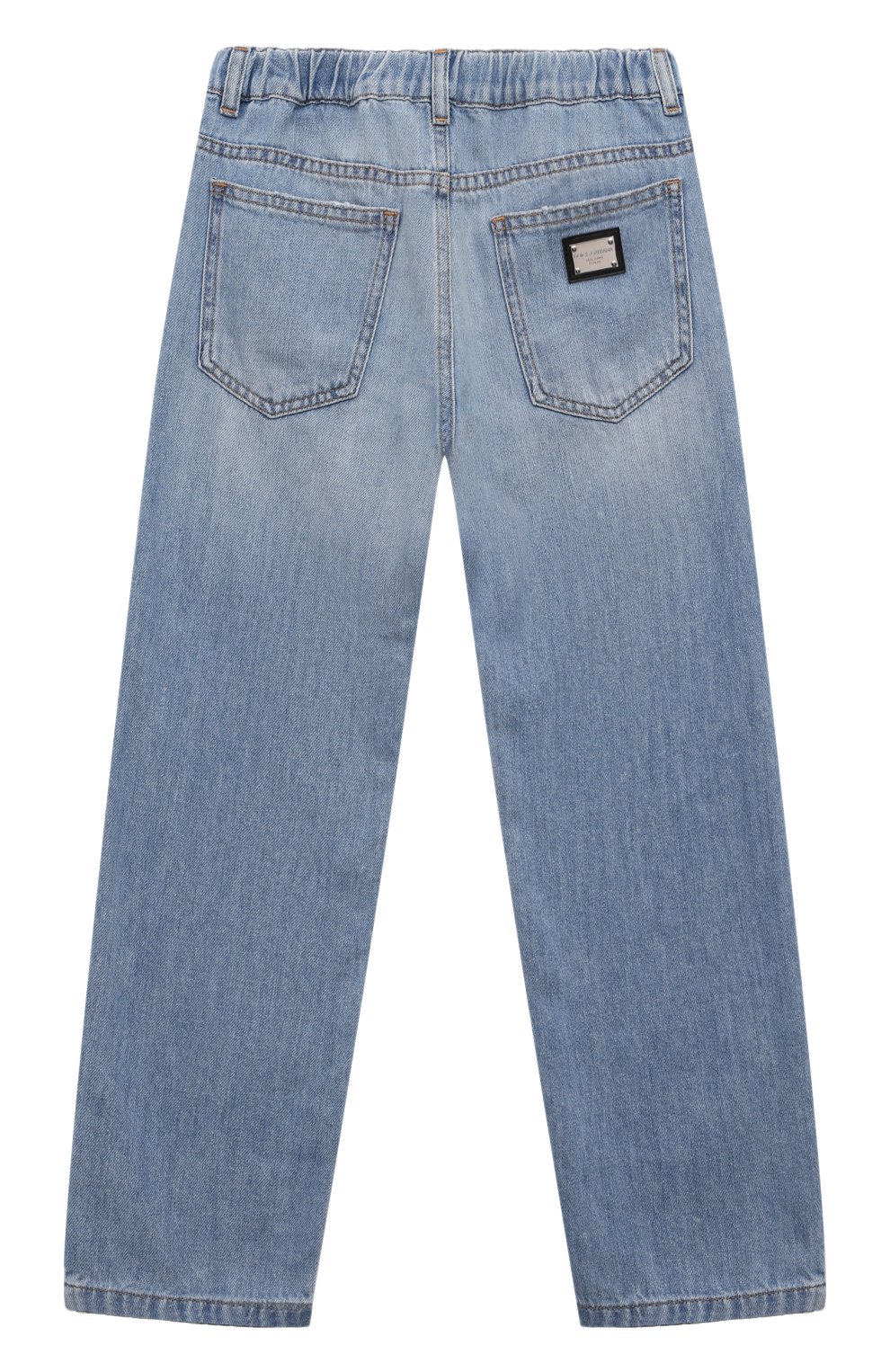 Джинсы DOLCE & GABBANA голубого цвета по цене 37100 руб., арт. L42F74/LDC48, фото 2 Джинсы DOLCE & GABBANA, арт. L42F74/LDC48, фото 2