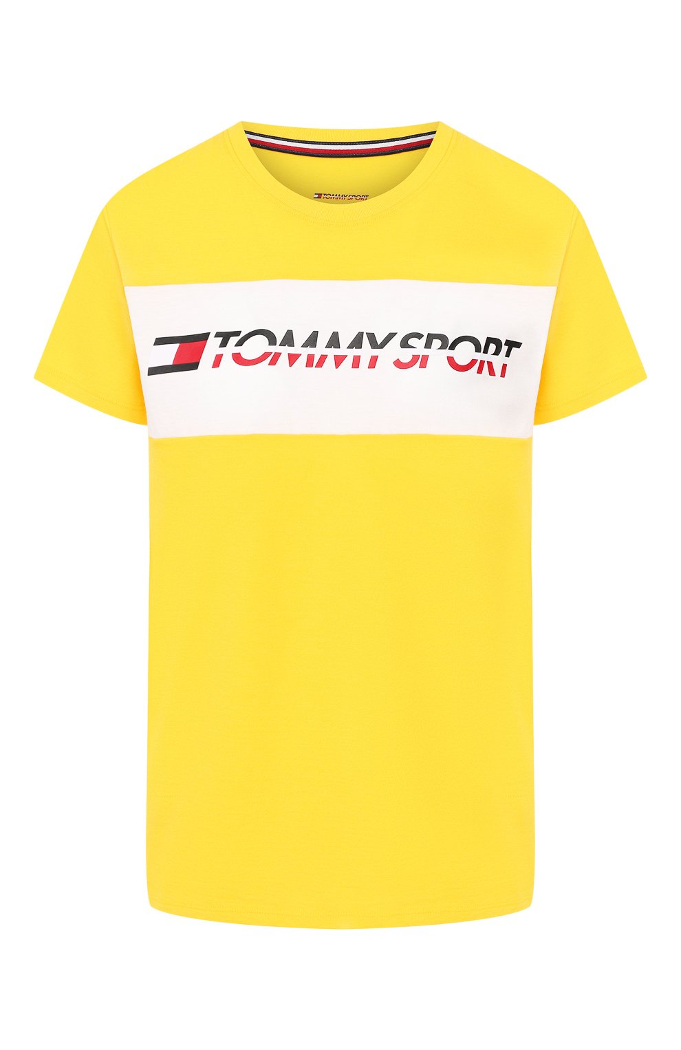 Футболка TOMMY SPORT желтого цвета по цене 4490 руб., арт. S10S100123, фото 1 Футболка TOMMY SPORT, арт. S10S100123, фото 1