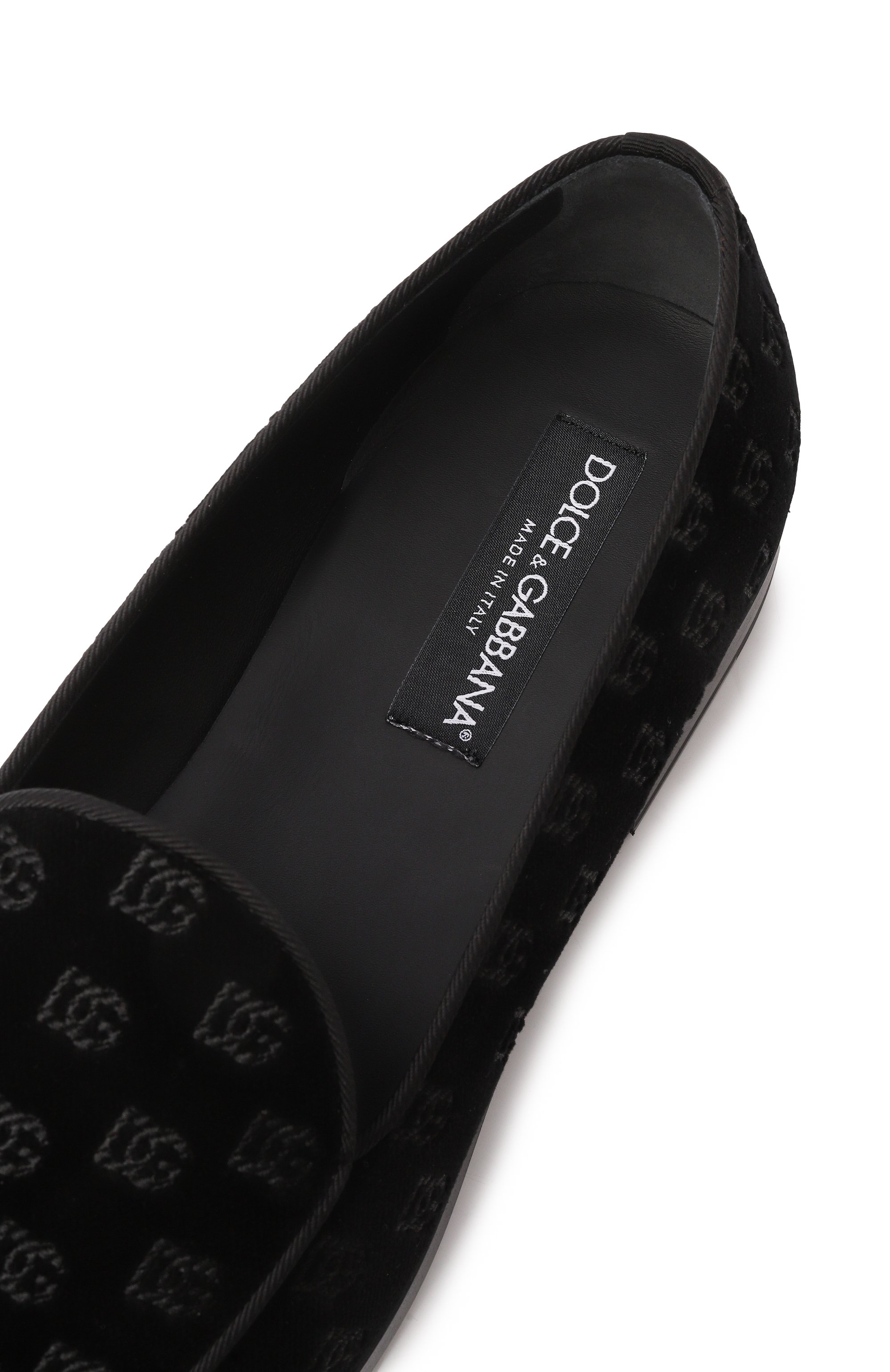 Текстильные лоферы altavilla DOLCE & GABBANA черного цвета по цене 99500 руб., арт. A50680/A6569, фото 7 Текстильные лоферы altavilla DOLCE & GABBANA, арт. A50680/A6569, фото 7