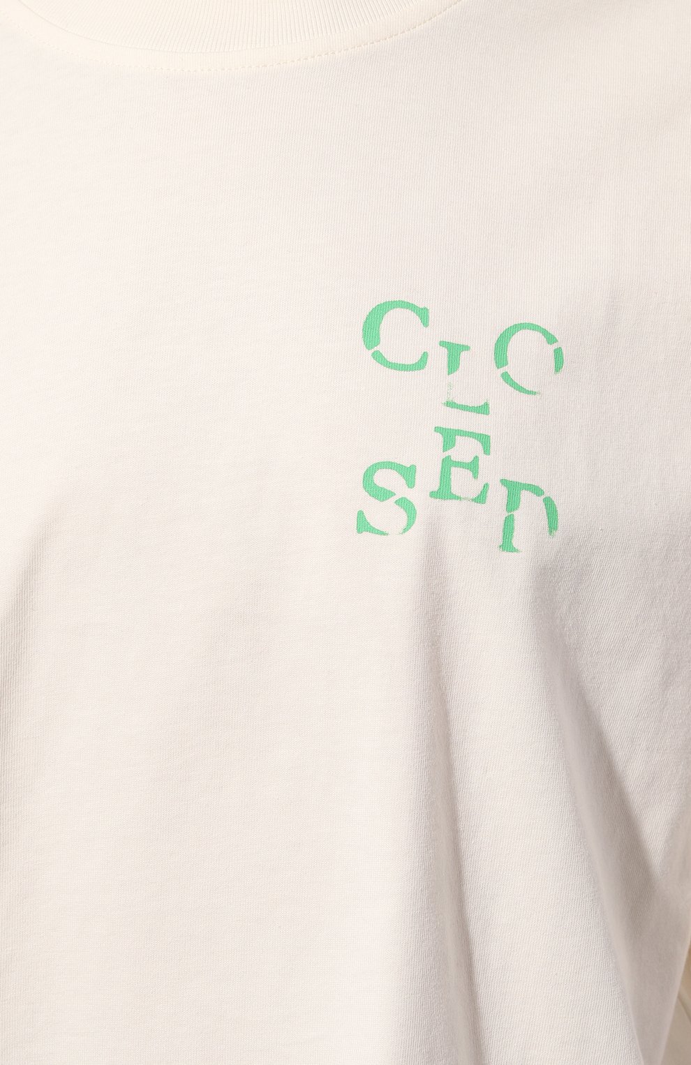 Хлопковая футболка CLOSED кремового цвета по цене 8755 руб., арт. C95228-44H-PR, фото 5 Хлопковая футболка CLOSED, арт. C95228-44H-PR, фото 5