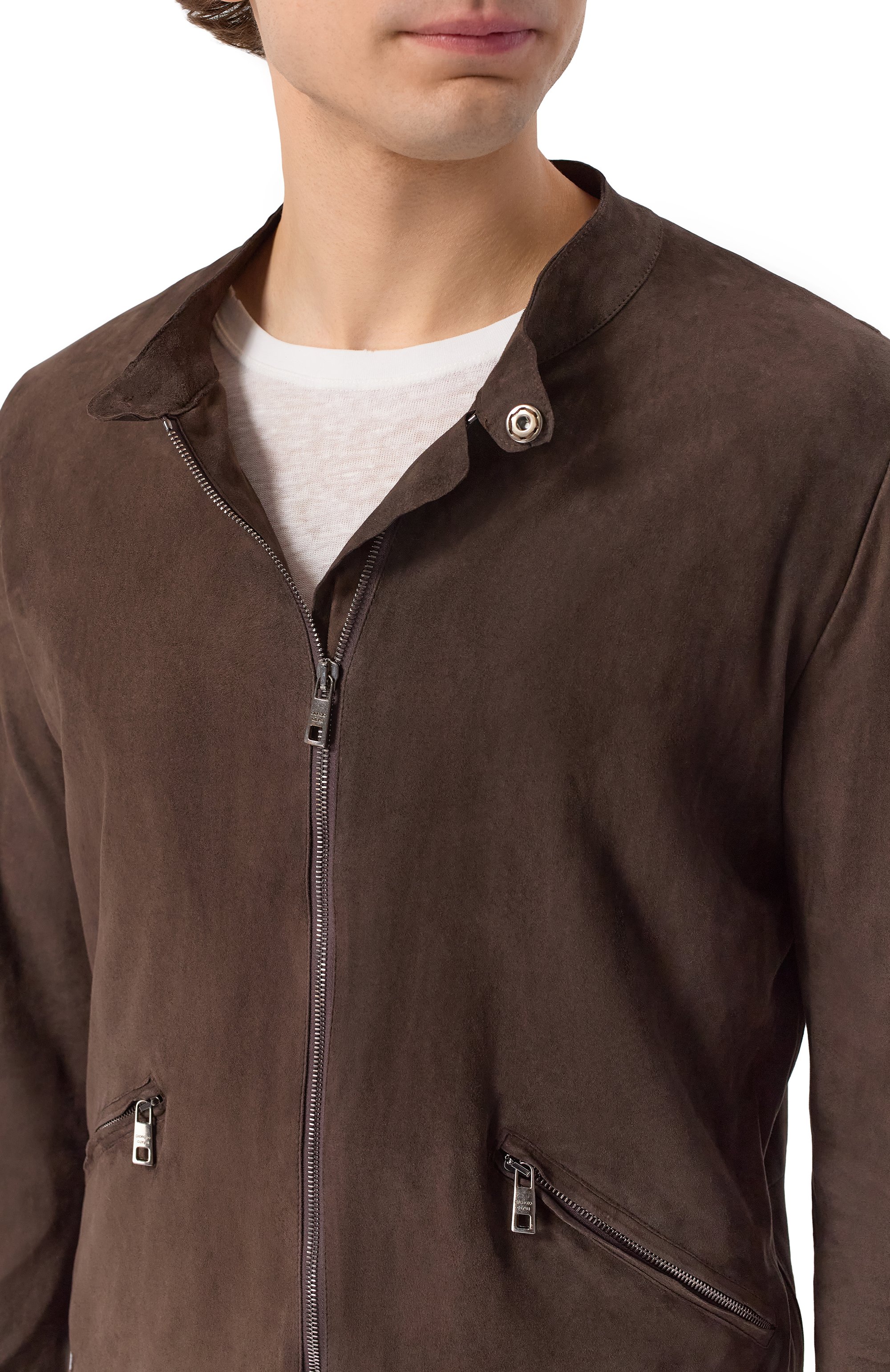 Замшевая куртка GIORGIO BRATO, арт. GU26S9208CMTM, фото 5